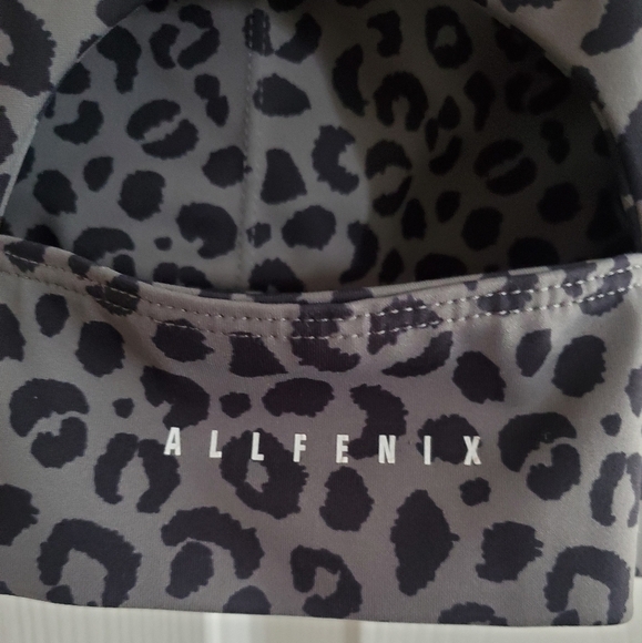 Anthropologie All Fenix Charcoal Jagger Long Bra size XS in Leopard - Picture 4 of 6